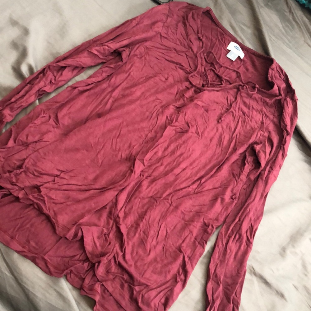 Old Navy criss cross blouse